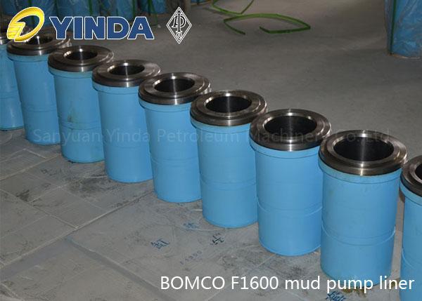 Le revêtement de pompe de boue de Bomco F1600 Triplex, API-7K a certifié l'usine, le contenu 26-28%, dureté de chrome de HRC plus grande que 60