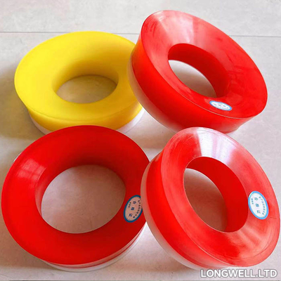 Components de pompe à boue à piston en caoutchouc PU rouge AH000004050200 Pression moyenne