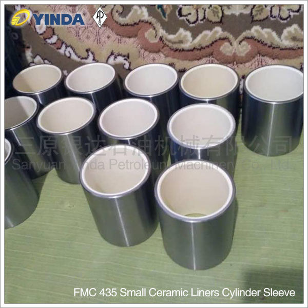 FMC Bean Pump Alumina Ceramic Liners, la petite douille en céramique de cylindre de revêtements de FMC 435, API-7K a certifié l'usine